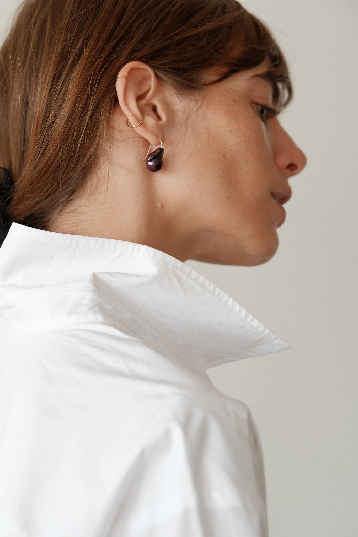 The June Black Pearl Drop Earrings