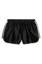 The Silk Taffeta Racer Stripe Short