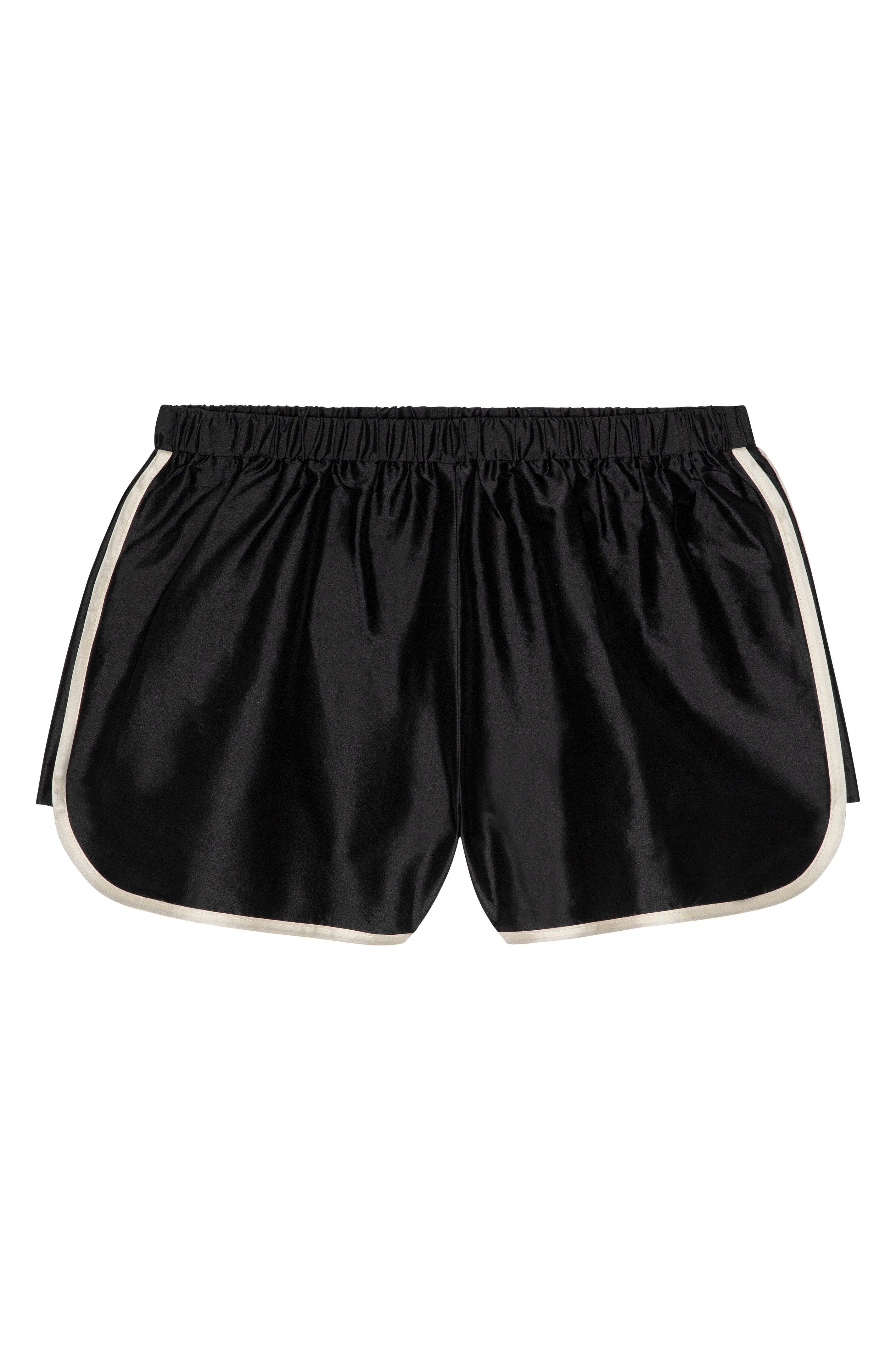 The Silk Taffeta Racer Stripe Short