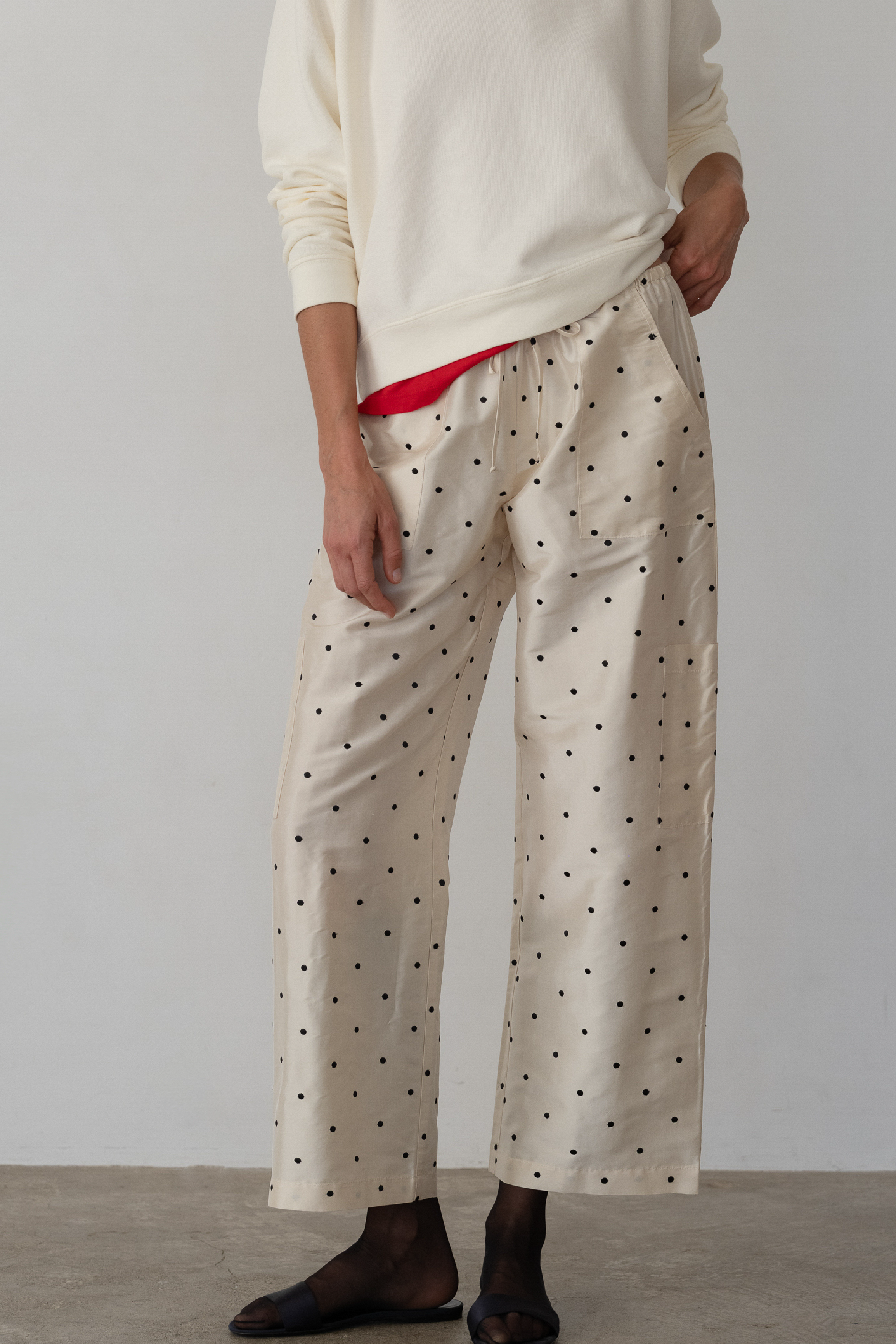 The Silk Taffeta Cargo Pant