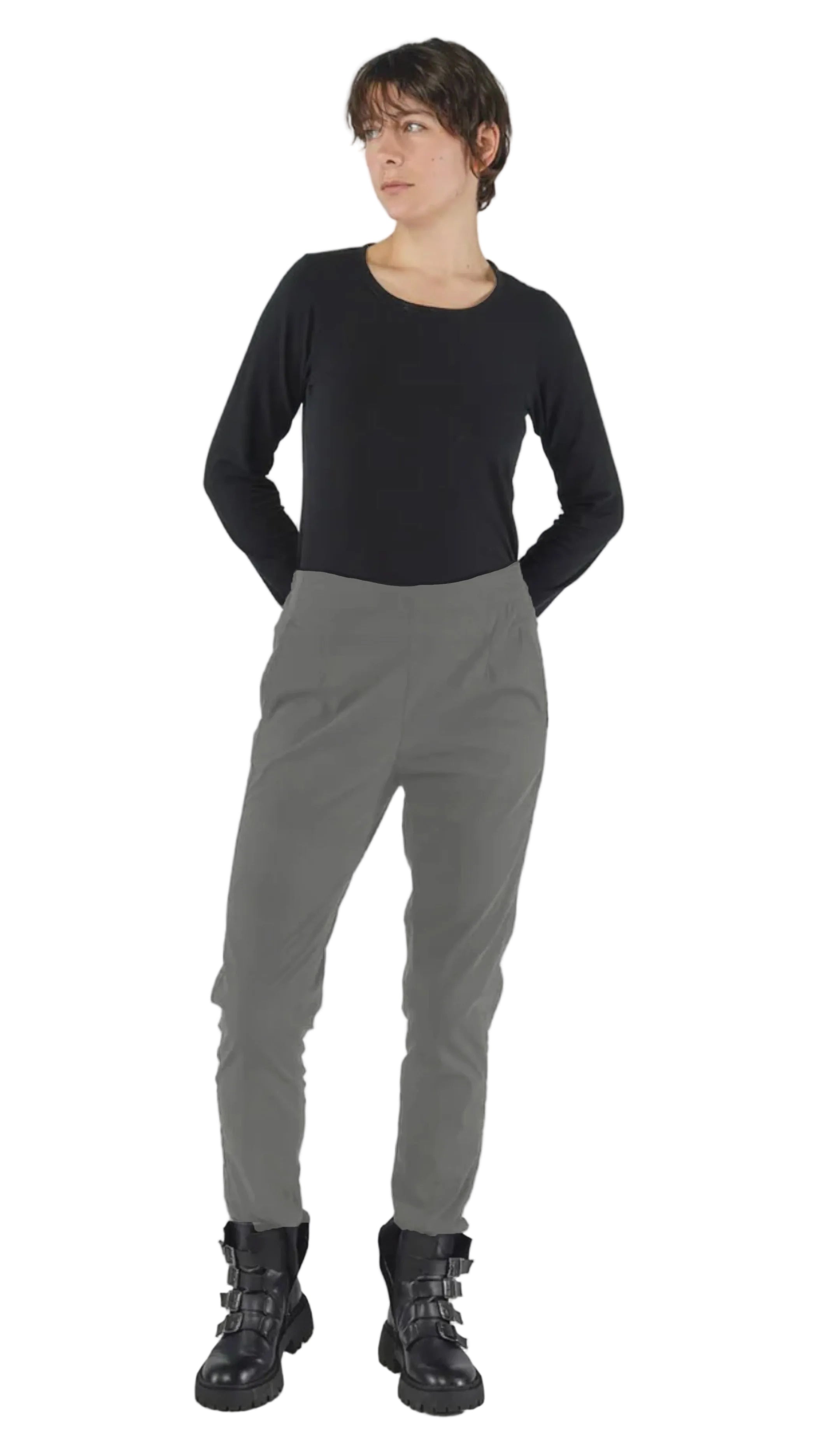 RUNDHOLZ Black Label Tapered Pant in Dark Grey