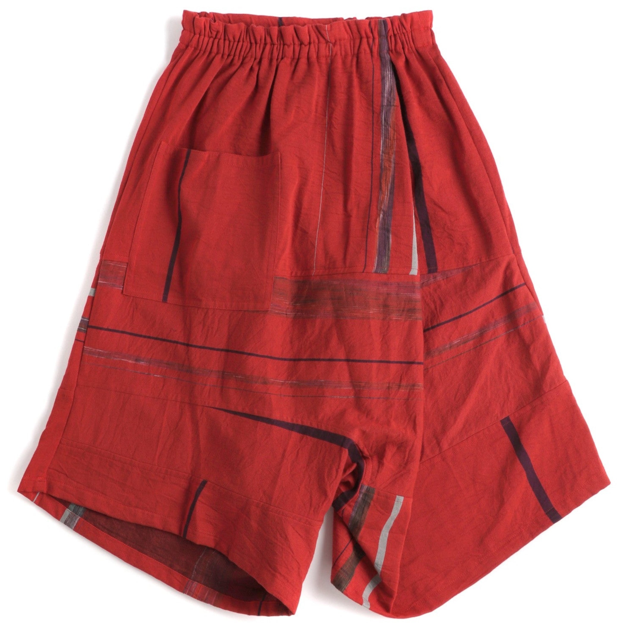 Tamaki Niime Drop Rise Cotton Pant - Blazing Ember