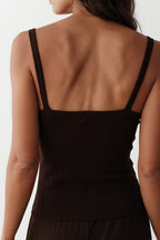 The Pointelle Square Neck Tank