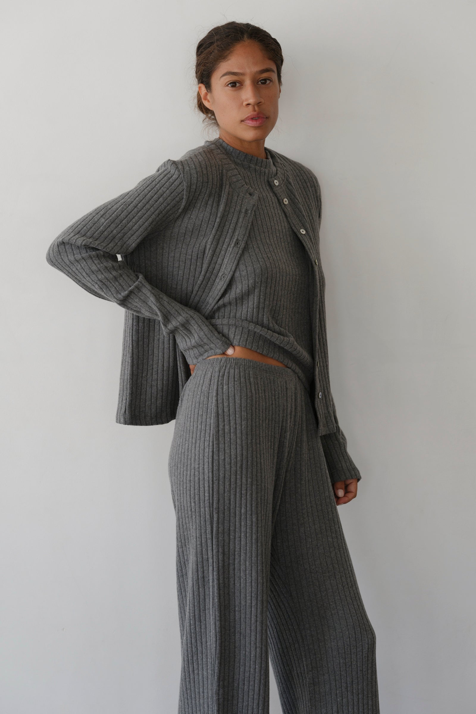 The Sweater Rib Simple Pant