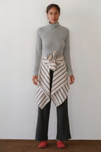 The Baby Rib Turtleneck Heather Grey