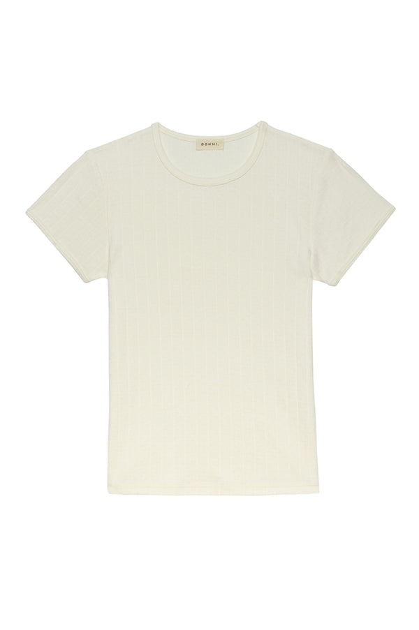 The Pointelle Baby Tee