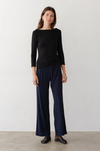 The Baby Rib Scallop Pant