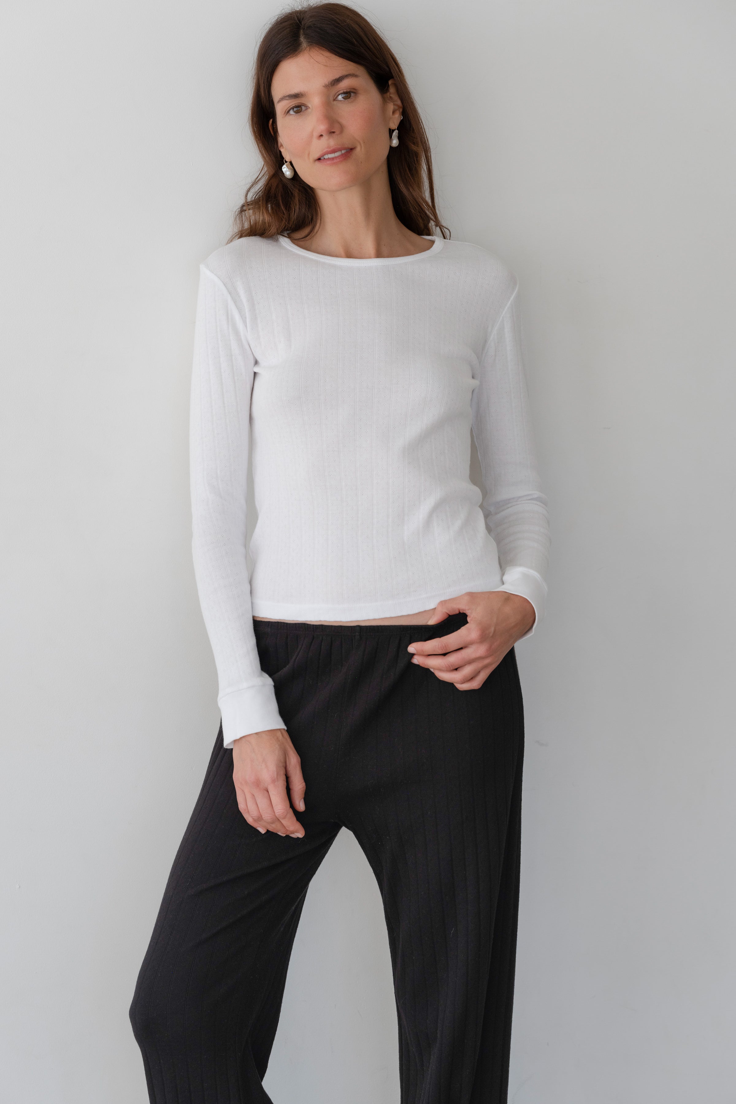 The Pointelle Long Sleeve