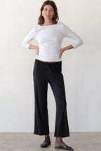 The Baby Rib Scallop Pant
