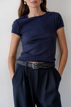 The Pointelle Baby Tee