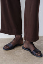 The Baby Rib Scallop Pant