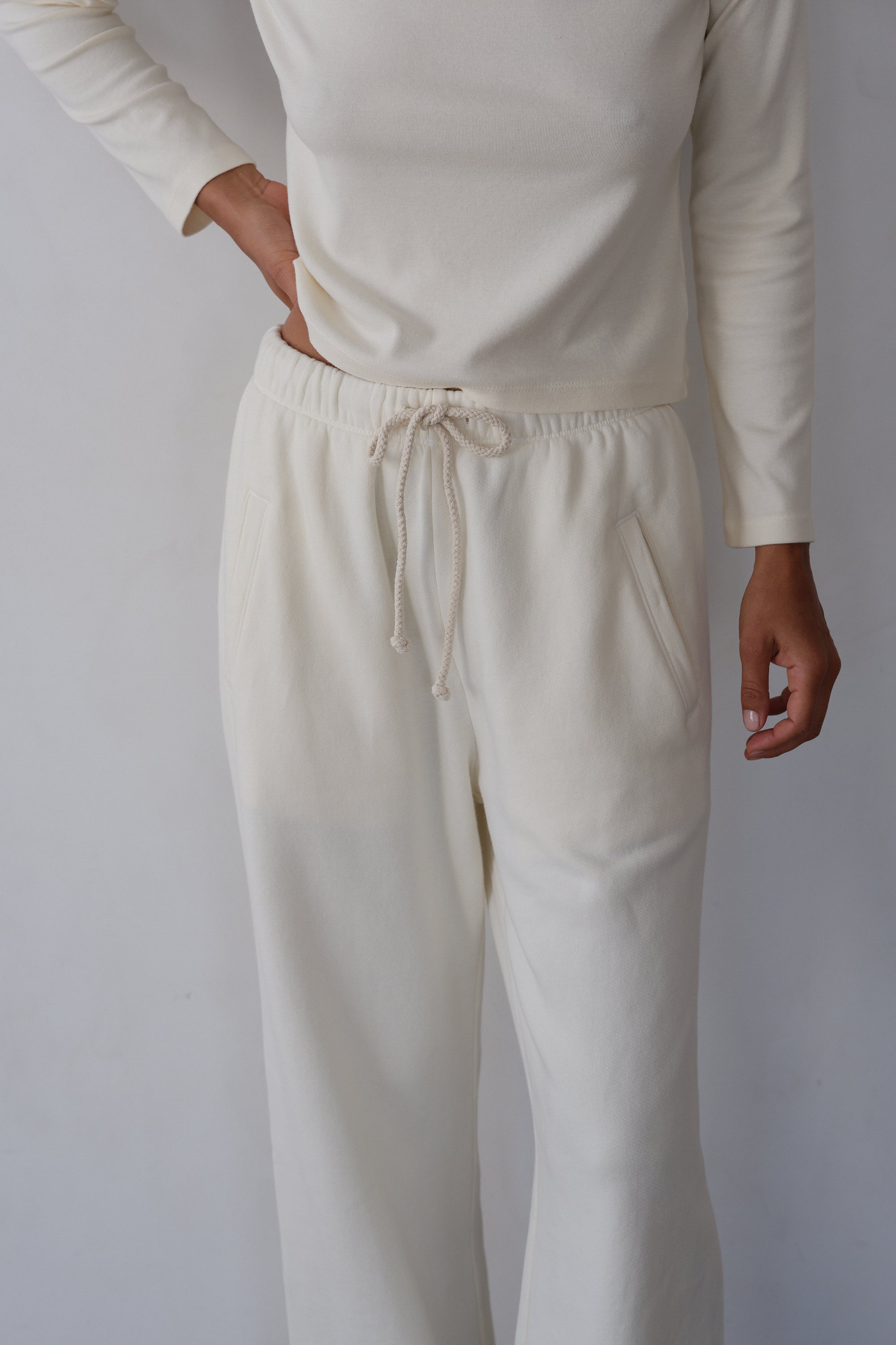 The Eco-Fleece Wide Leg Sweatpants