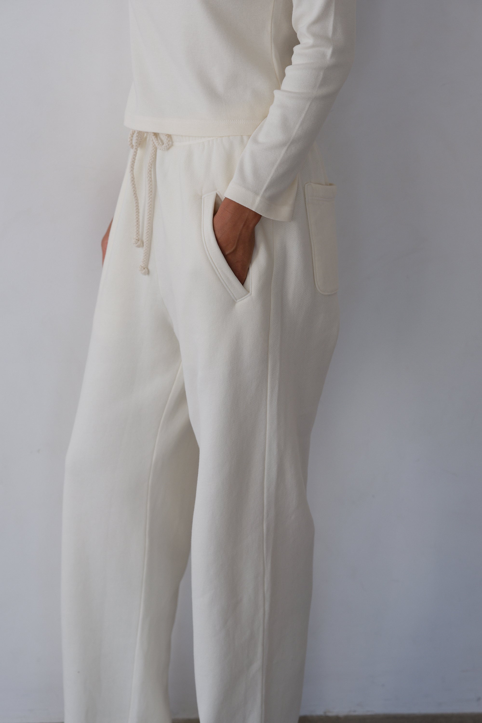 The Eco-Fleece Wide Leg Sweatpants