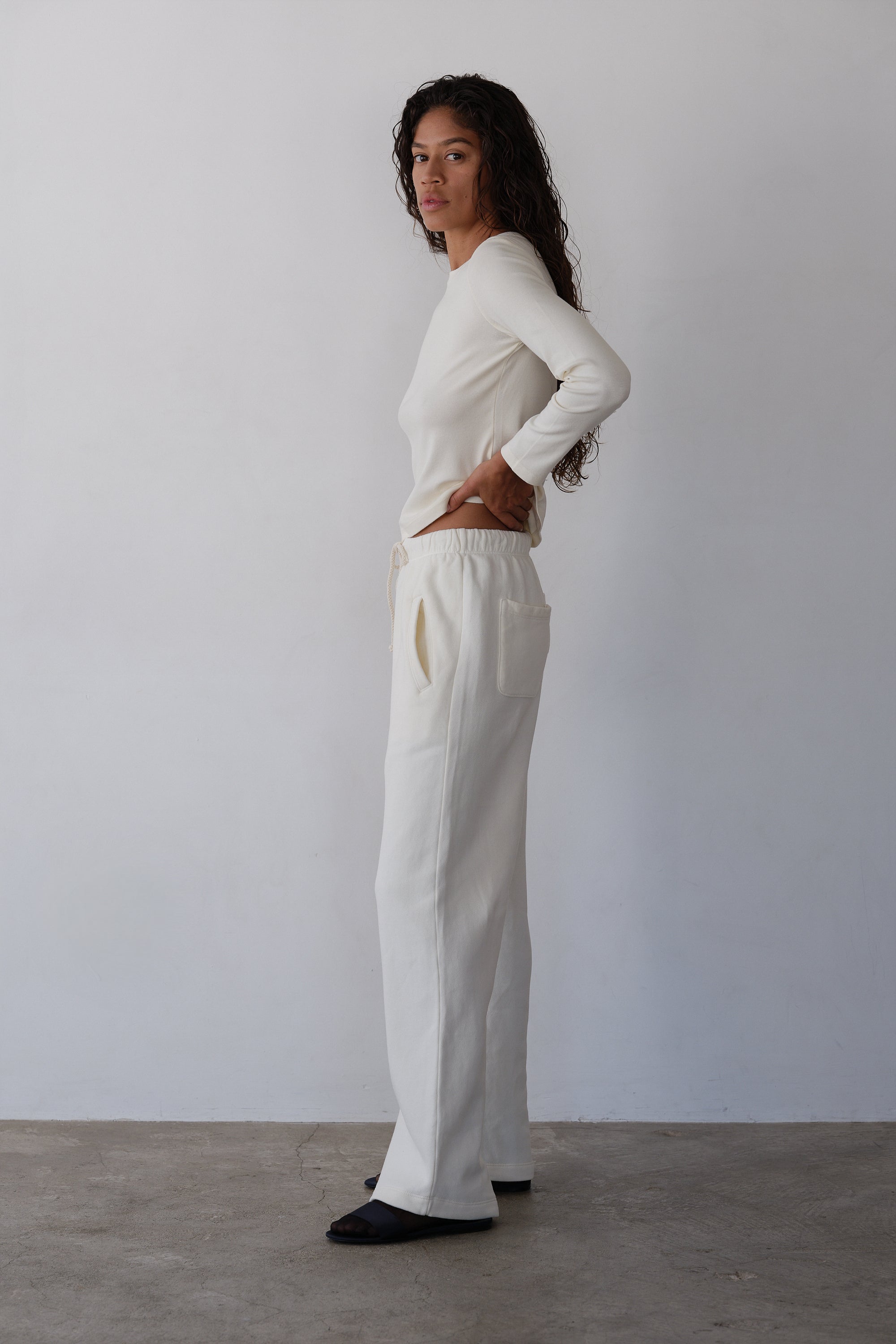 The Eco-Fleece Wide Leg Sweatpants