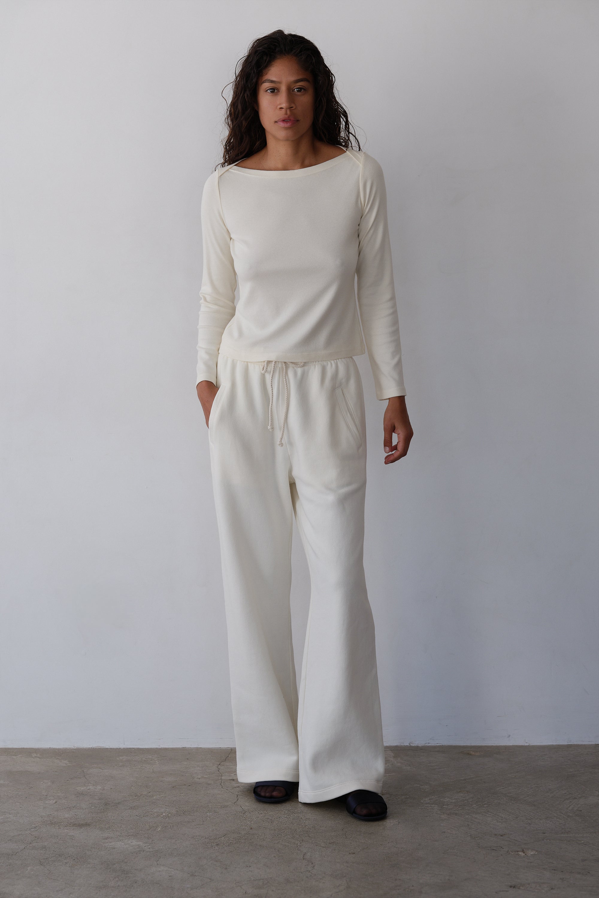 The Eco-Fleece Wide Leg Sweatpants