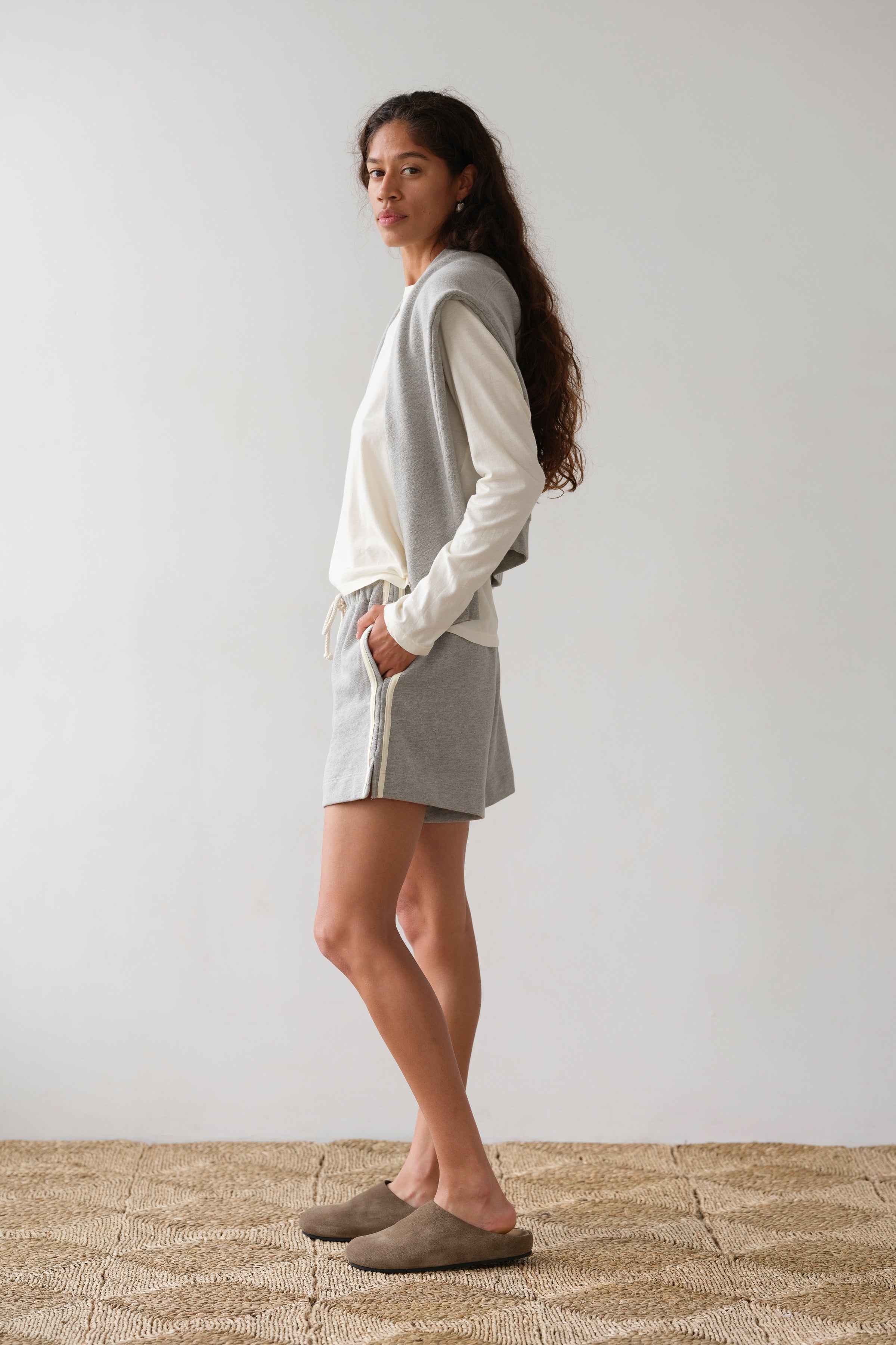 The Stripe Eco-Terry Short