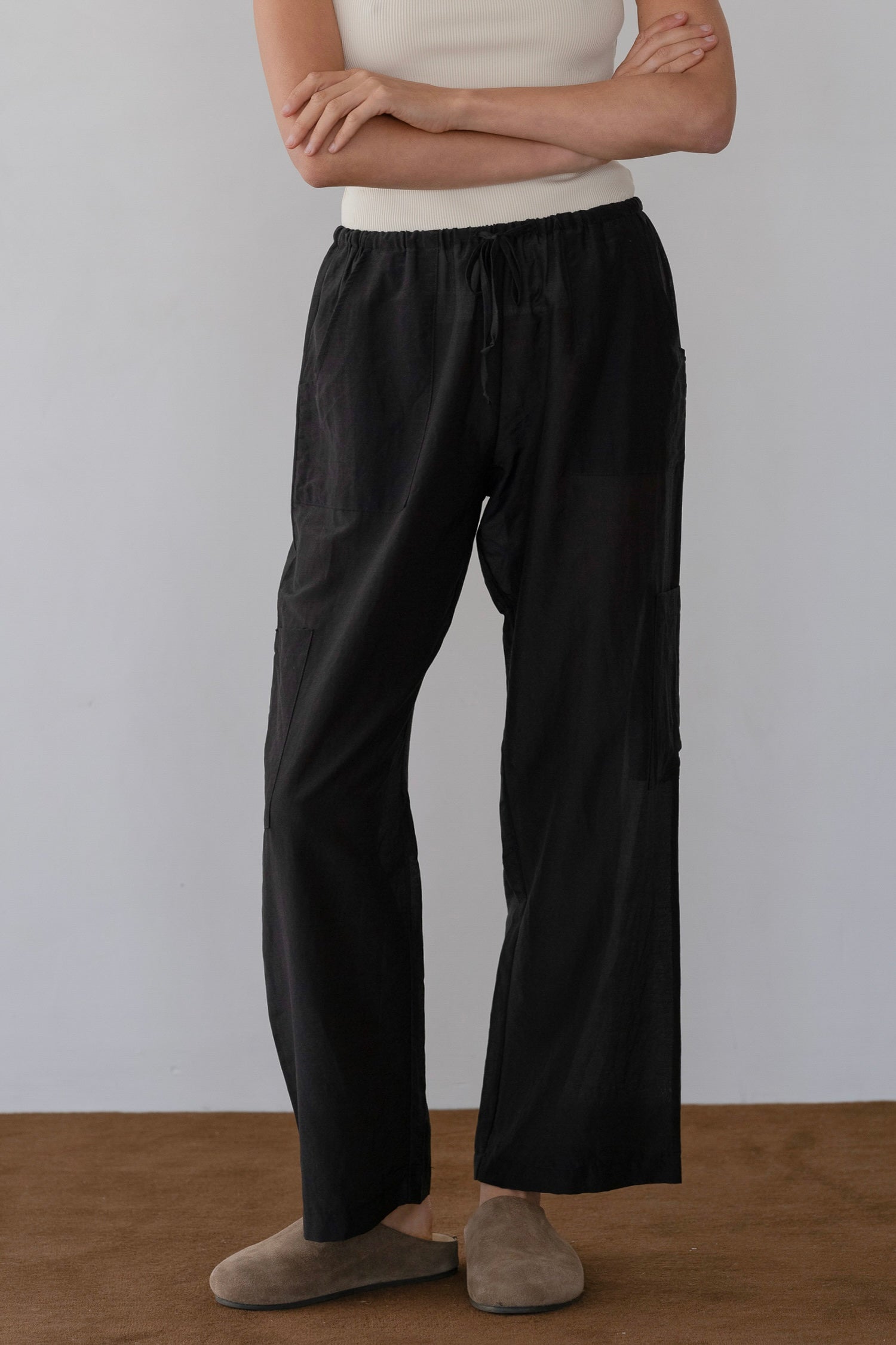 The Silk Cotton Sheer Cargo Pant