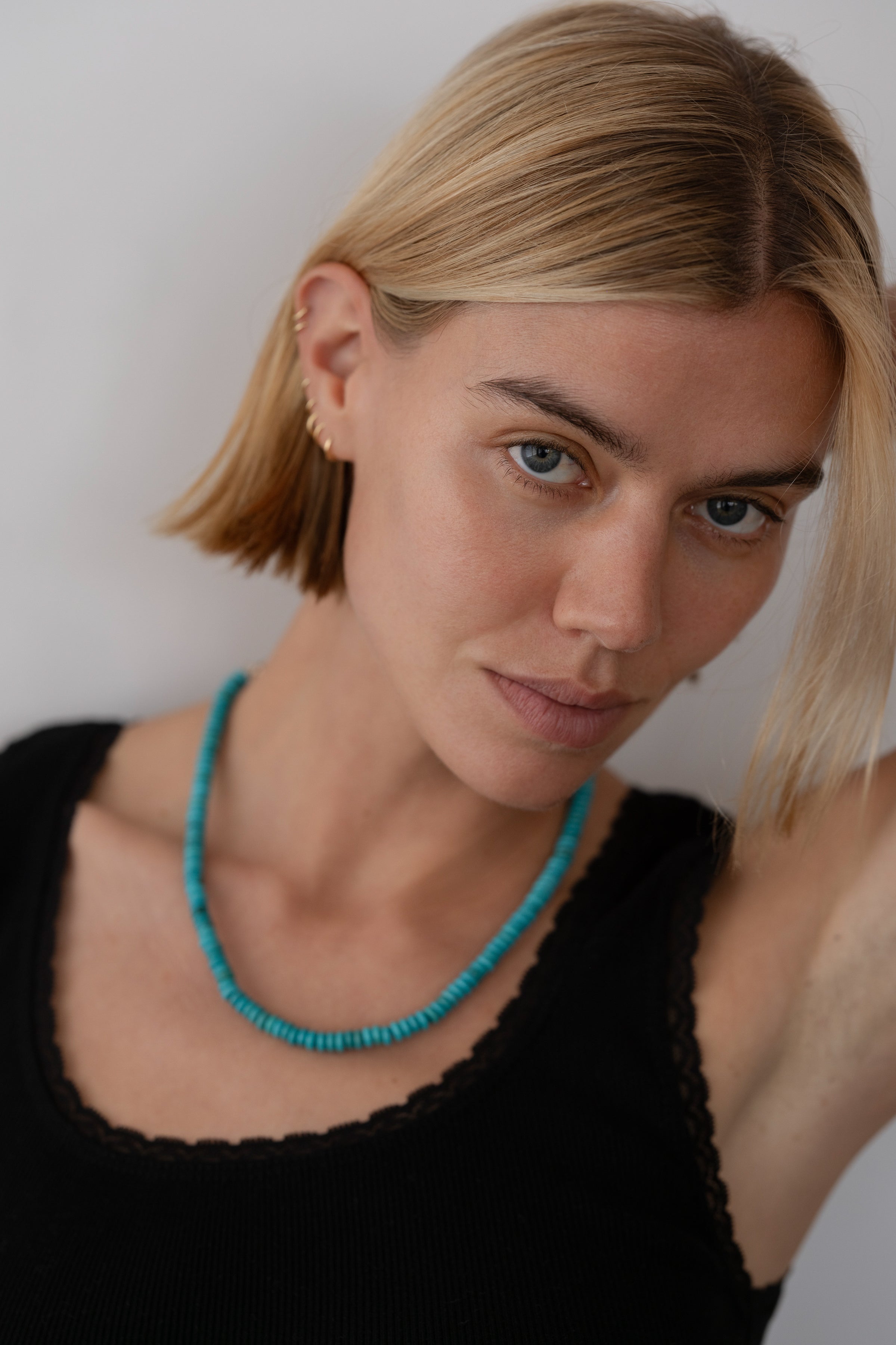 The Turquoise Rondelle Necklace