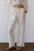The Silk Cotton Sheer Cargo Pant