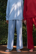 The Linen Crop Stripe Pant