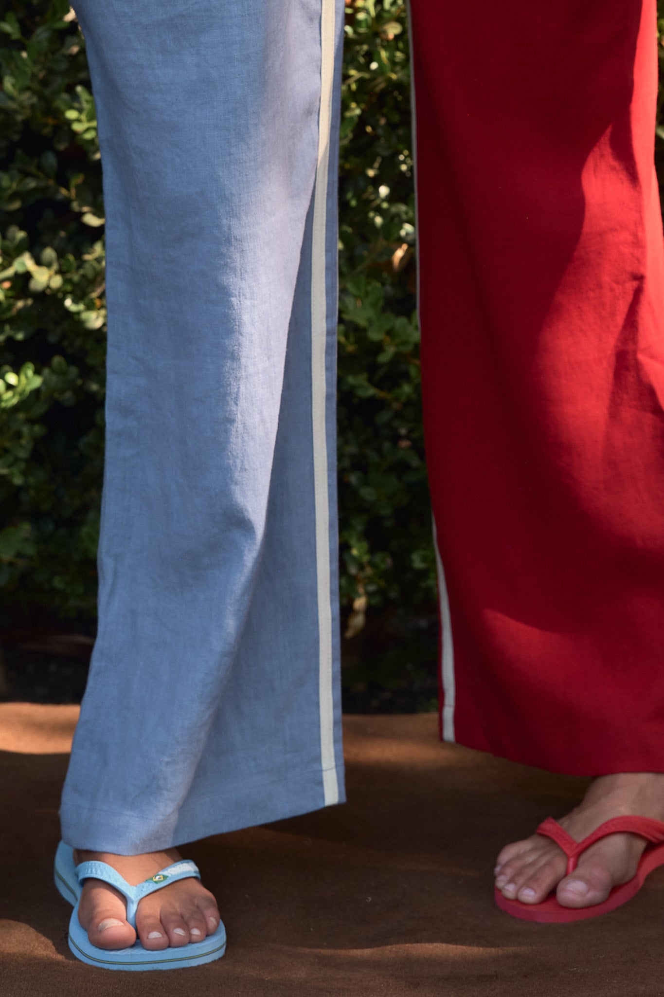 The Linen Crop Stripe Pant