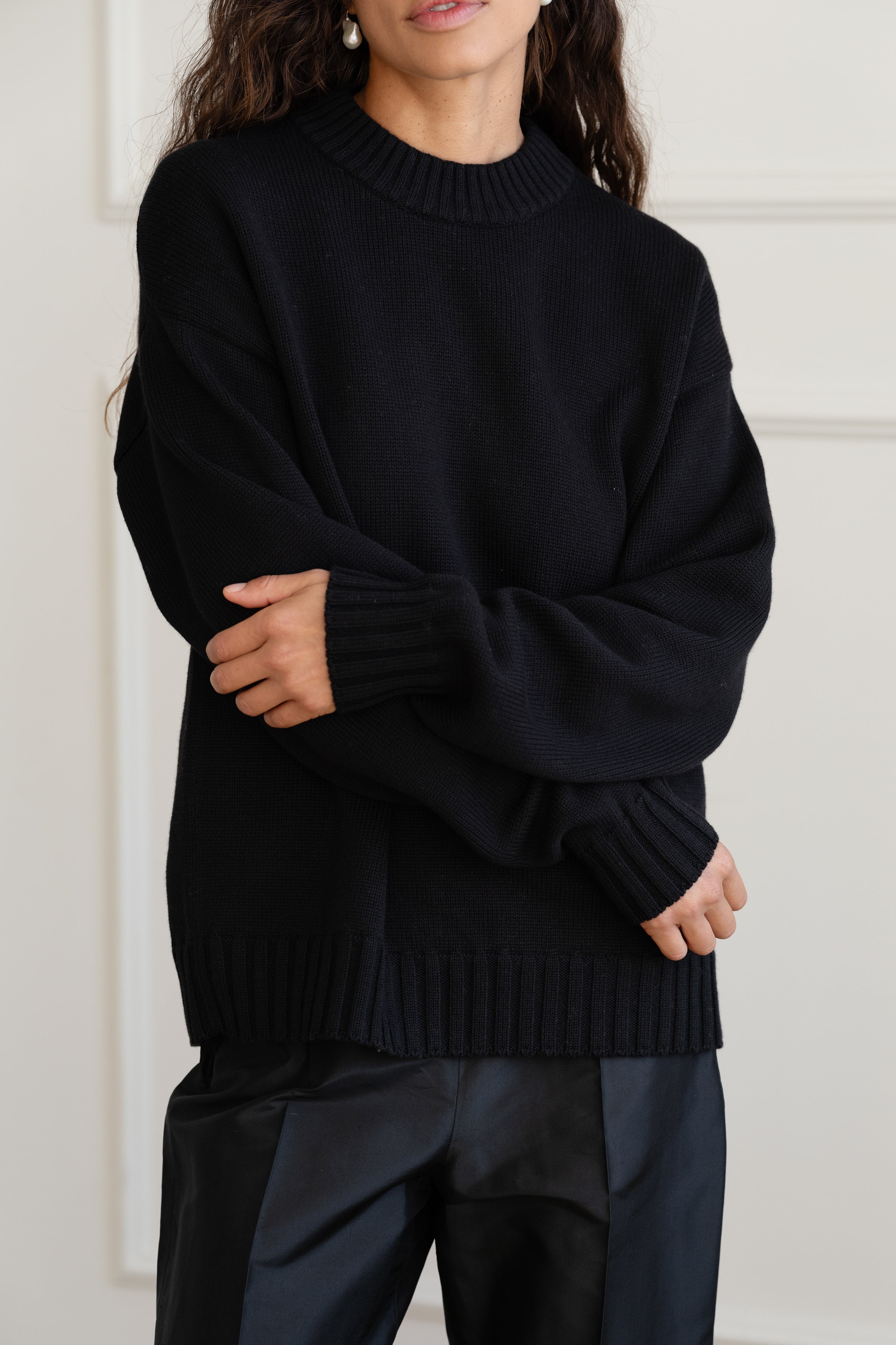 The Cotton Cashmere Crewneck Sweater