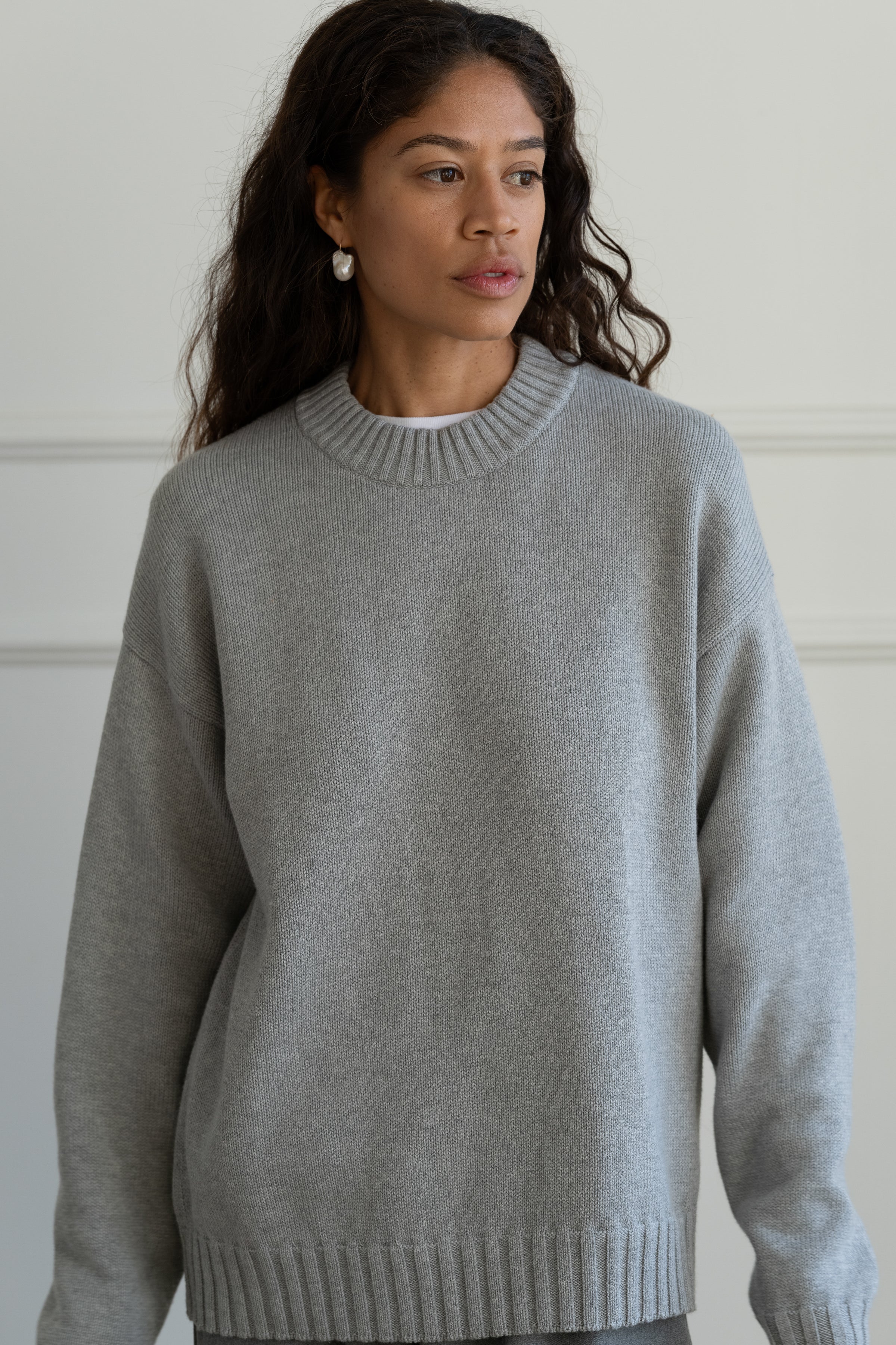The Cotton Cashmere Crewneck Sweater