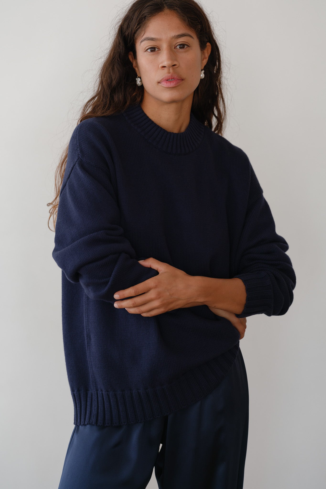 The Cotton Cashmere Crewneck Sweater