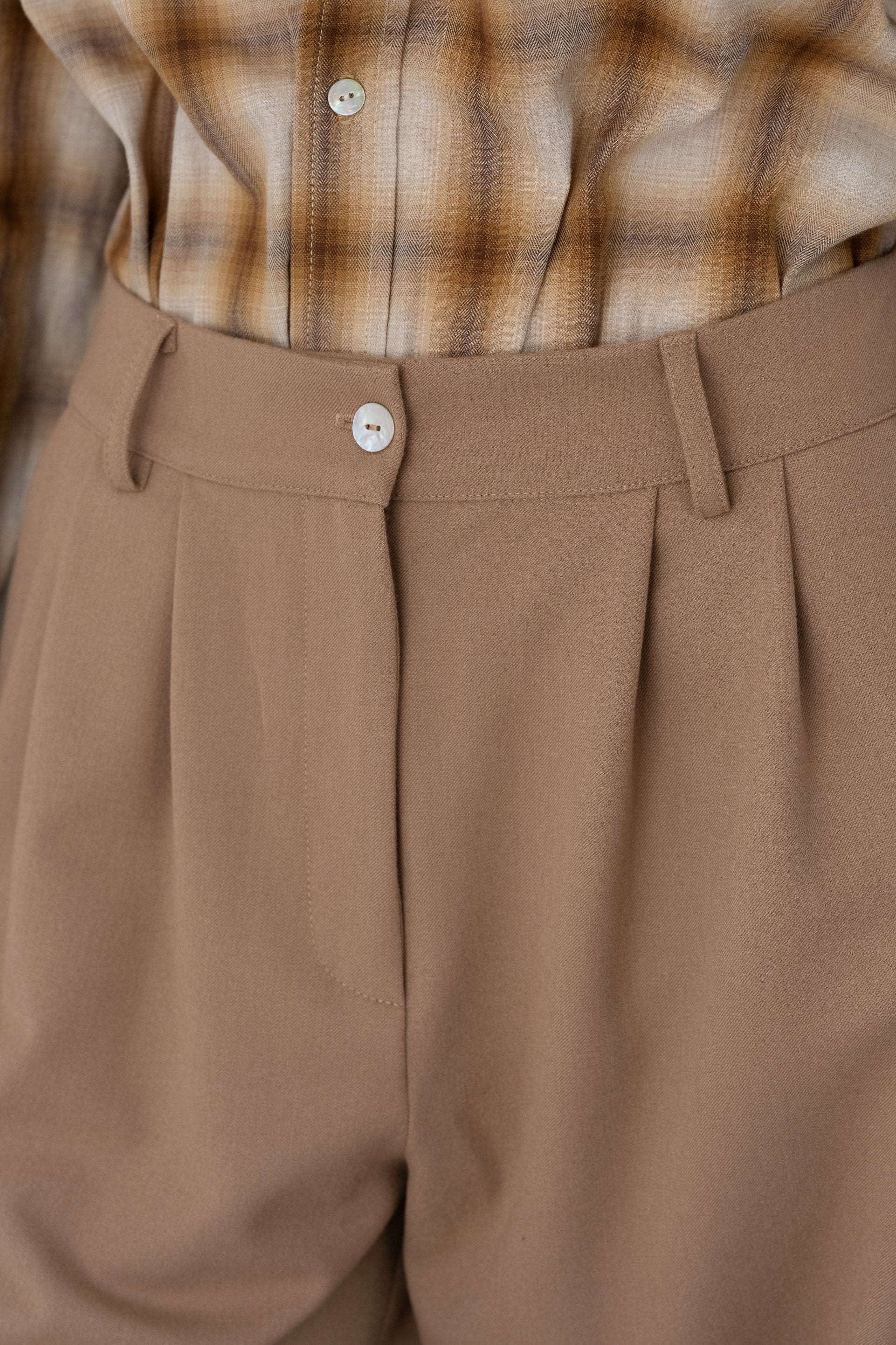 The Flannel Pleated Trouser