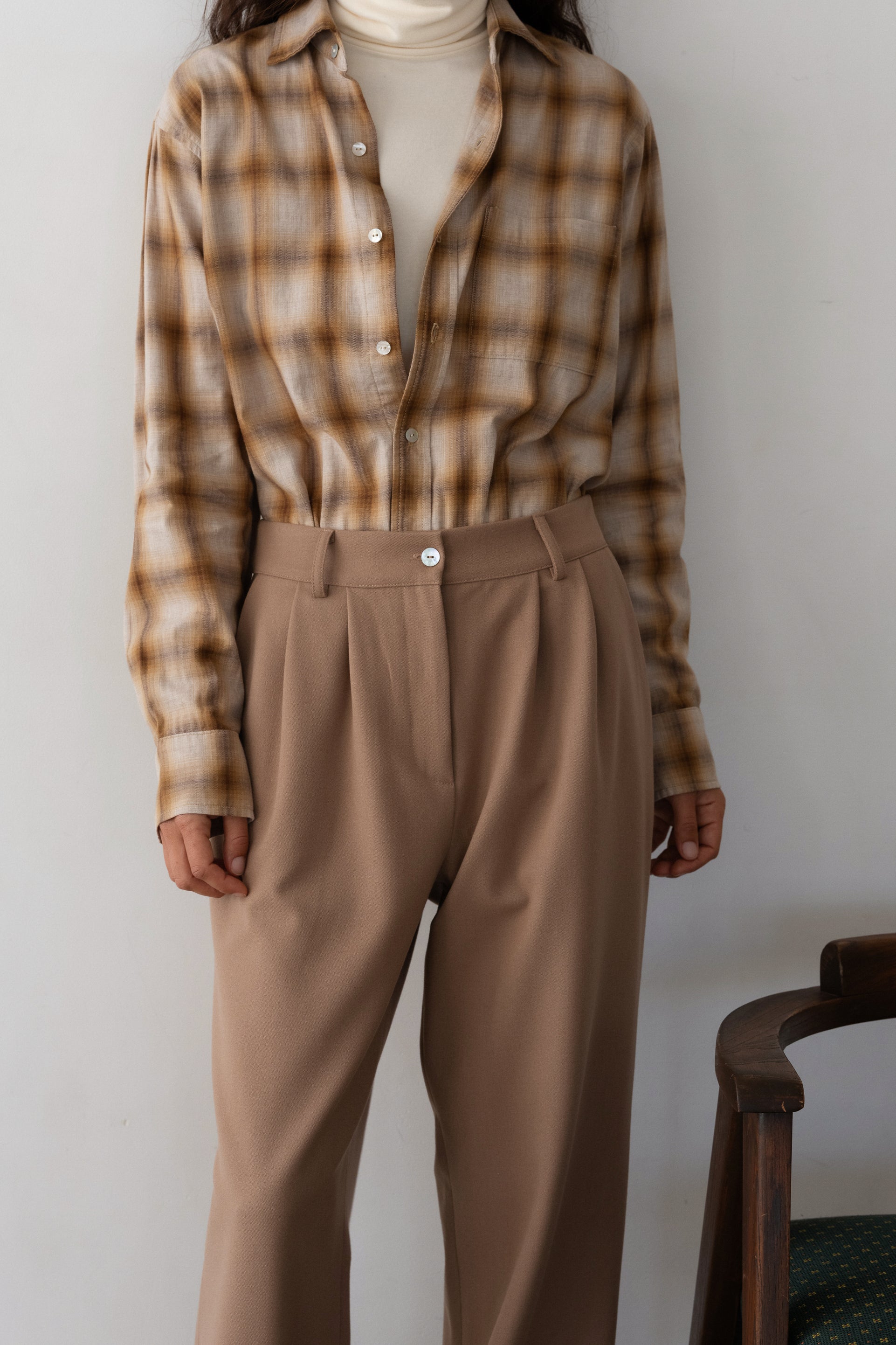 The Flannel Pleated Trouser