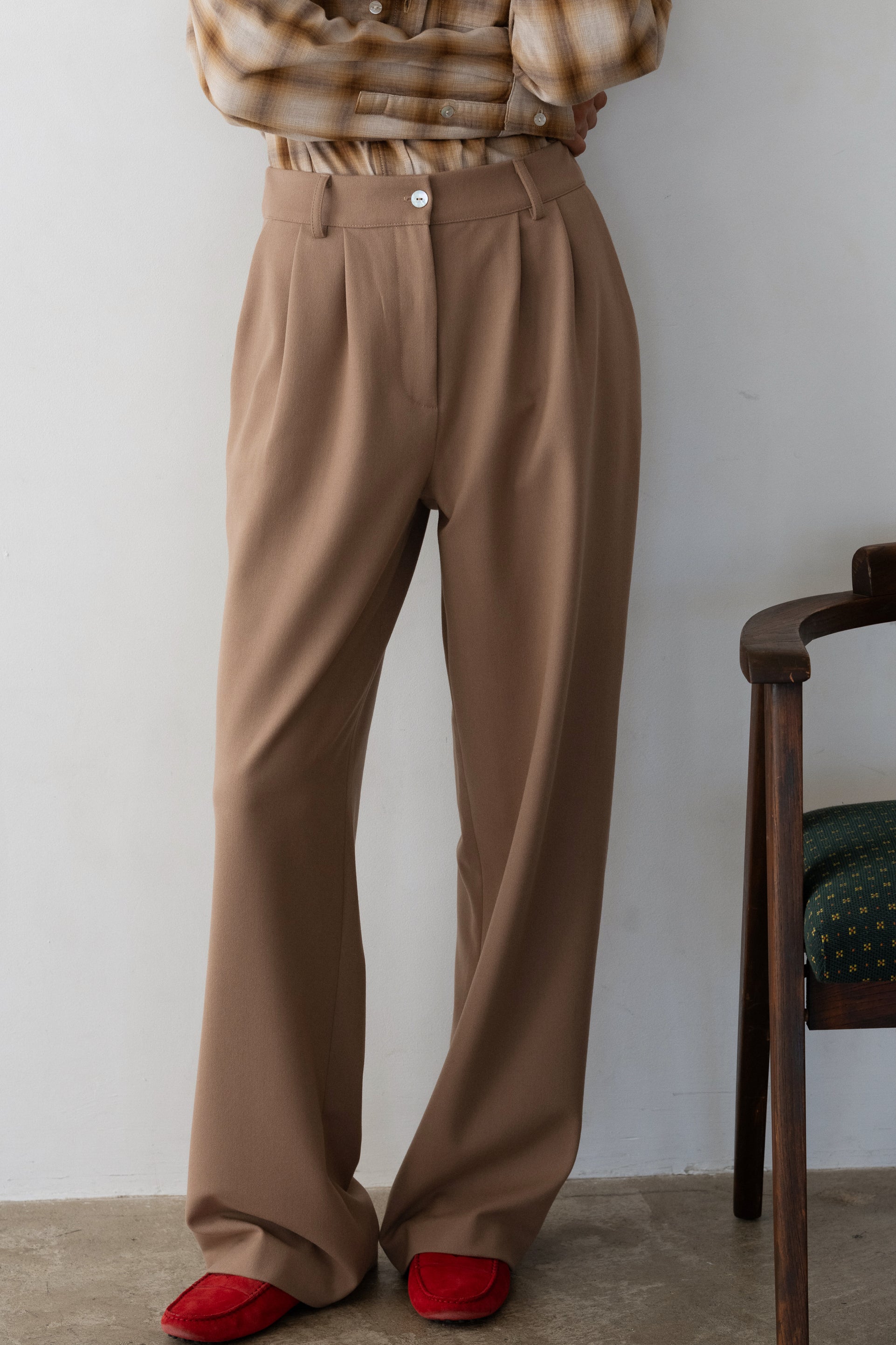 The Flannel Pleated Trouser