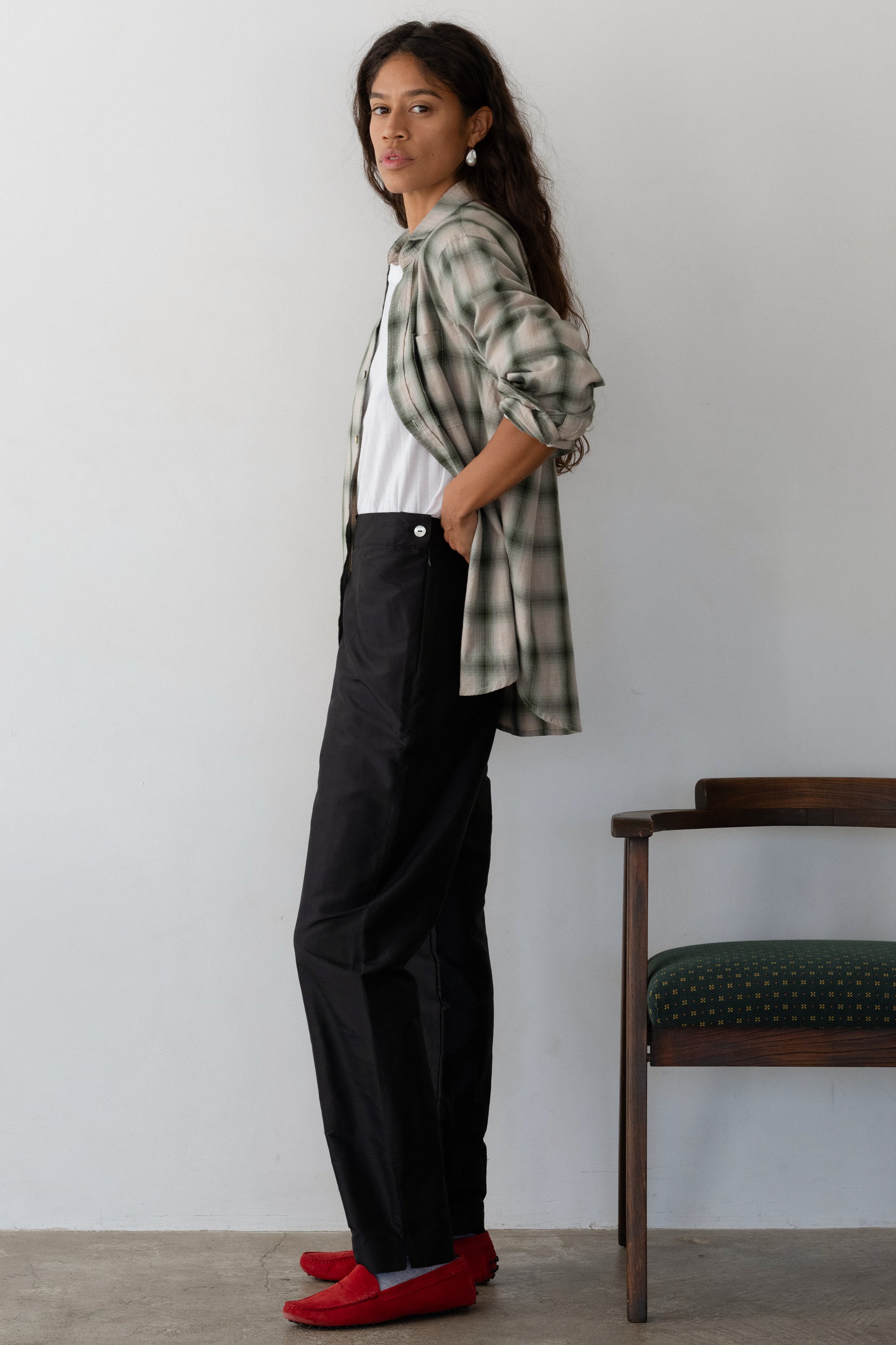 The Silk Taffeta Cigarette Pant