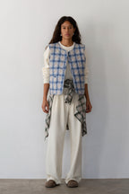 The Quilted Plaid Flannel Vest