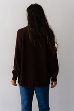 The Heavy Cotton Knit V-Neck Sweater