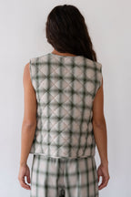 The Quilted Plaid Flannel Vest