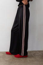 The Silk Stripe Simple Pant