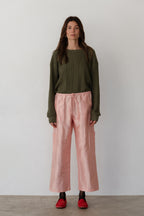 The Silk Taffeta Cargo Pant