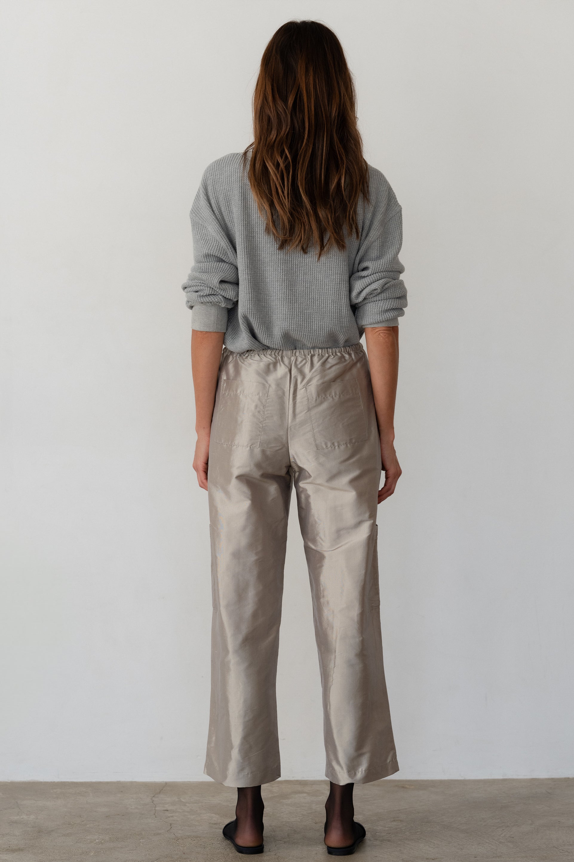 The Silk Taffeta Cargo Pant