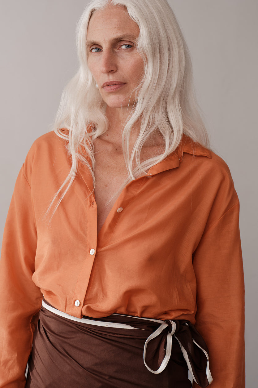 The Silk Cotton Sheer Shirt