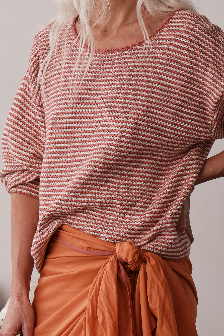 The Cotton Knit Stripe Sweater