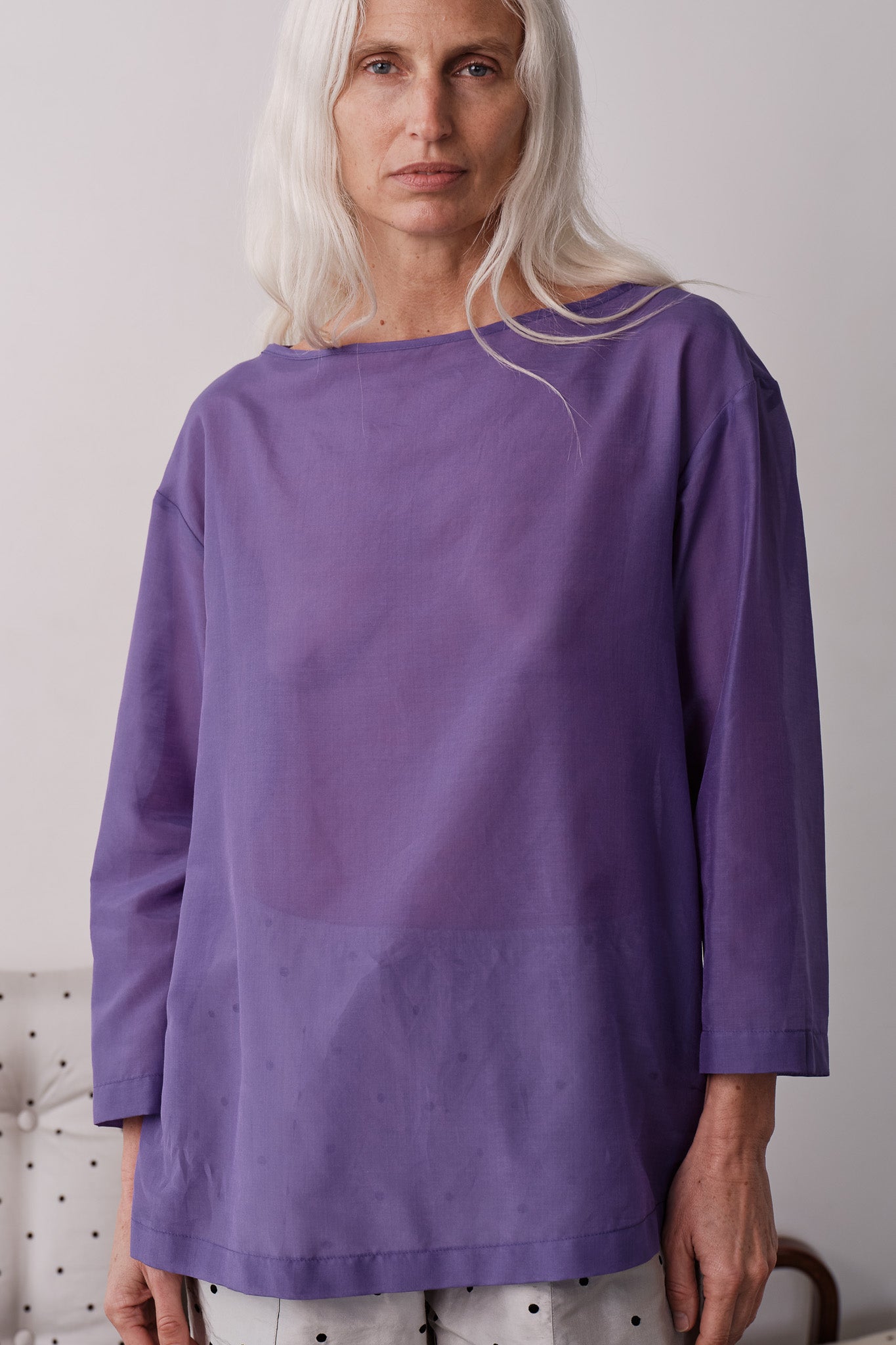 The Silk Cotton Sheer Boatneck