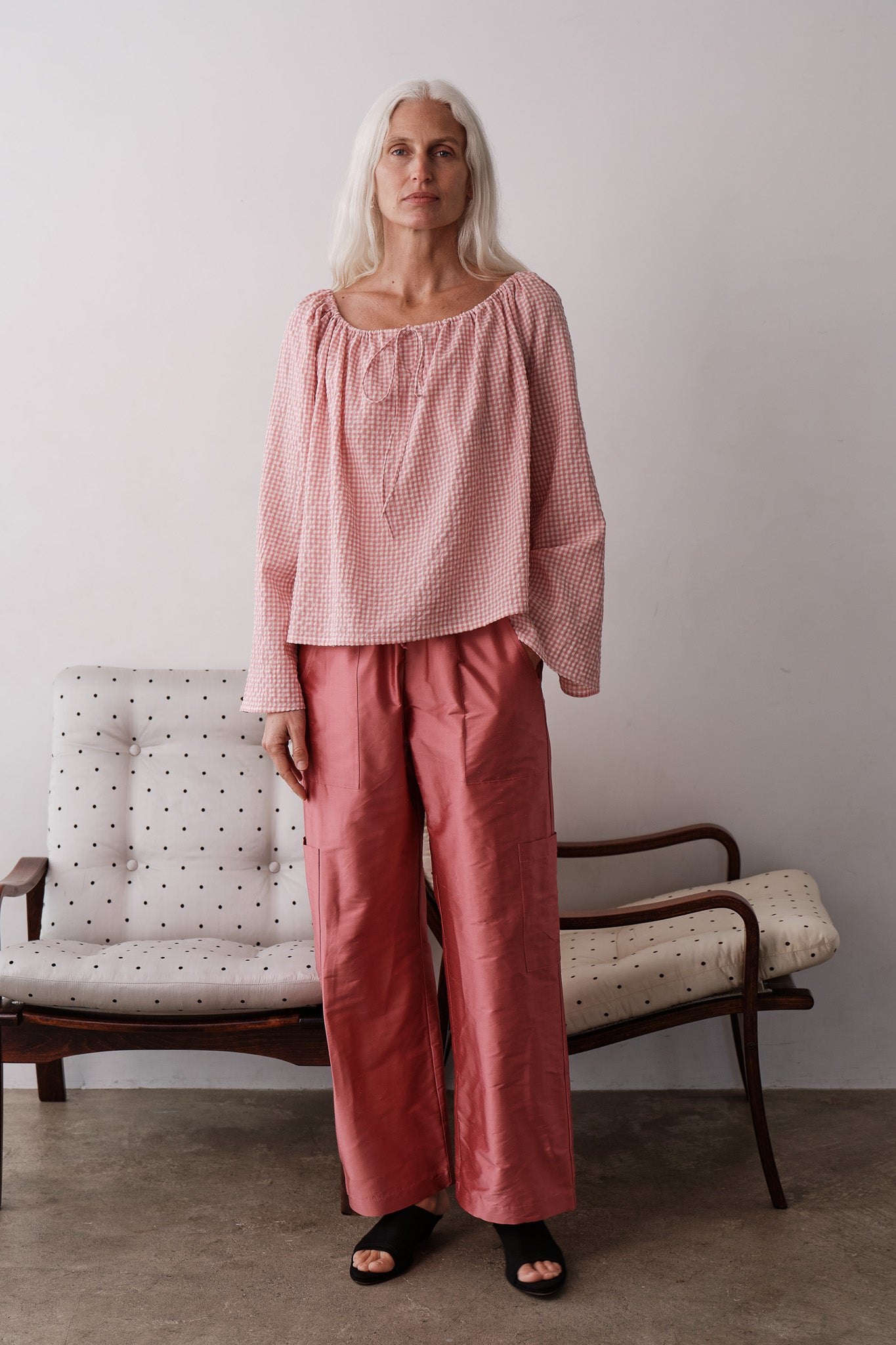 The Silk Taffeta Cargo Pant