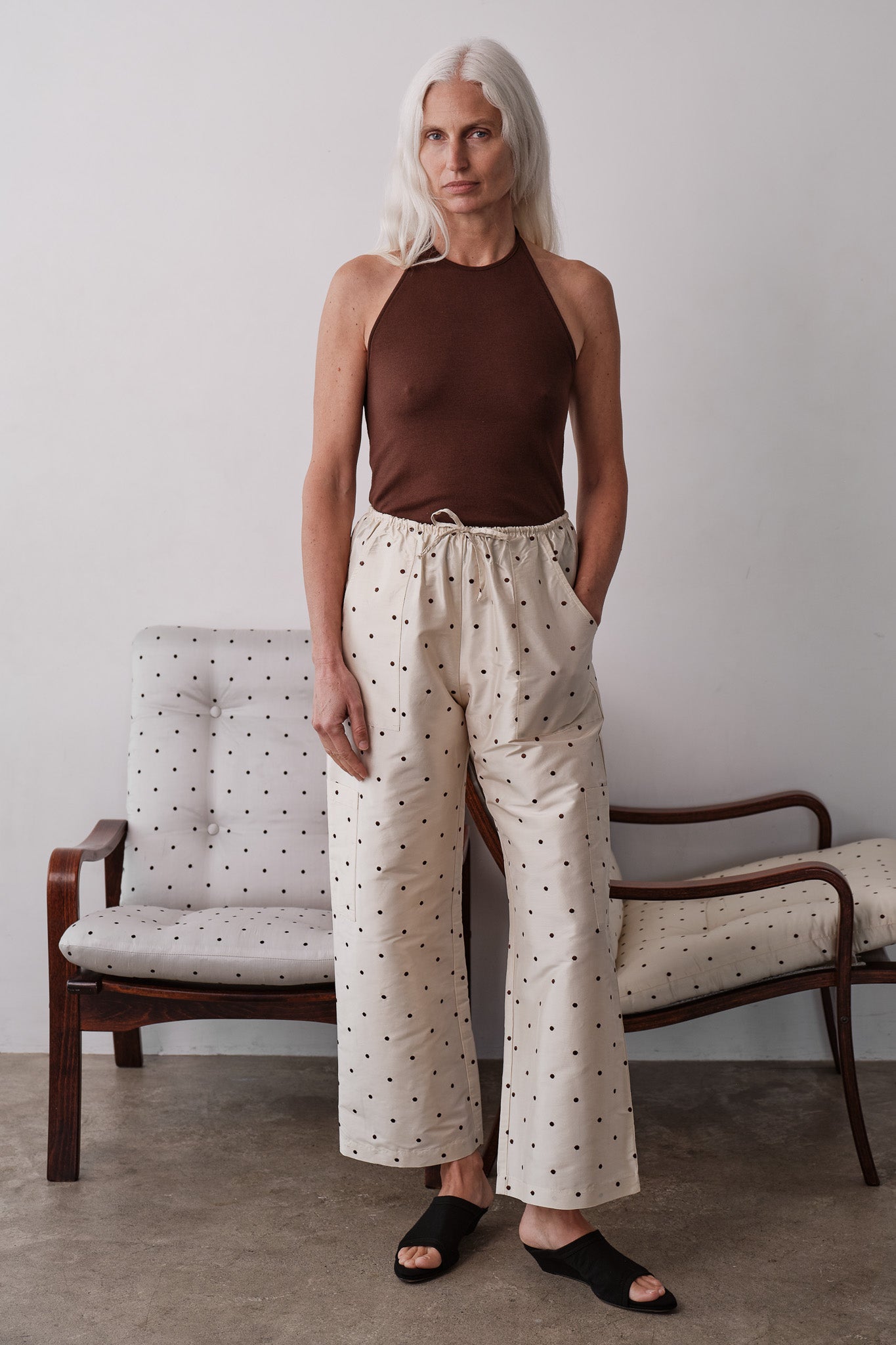 The Silk Taffeta Cargo Pant