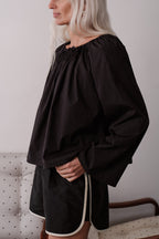 The Silk Taffeta Racer Stripe Short