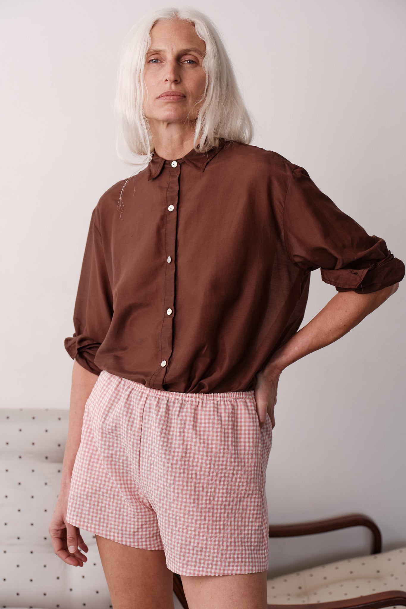 The Silk Cotton Sheer Shirt