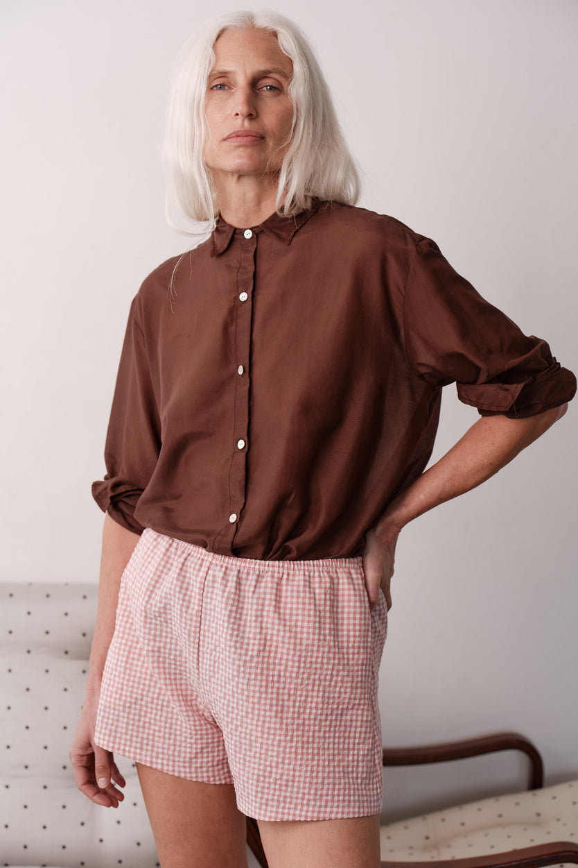 The Silk Cotton Sheer Shirt