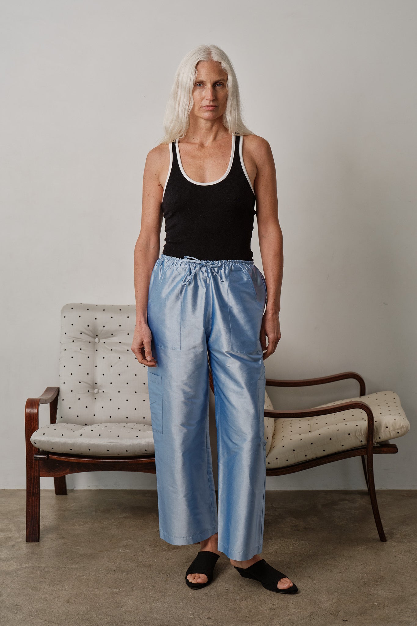 The Silk Taffeta Cargo Pant