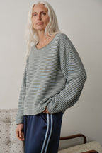 The Cotton Knit Stripe Sweater