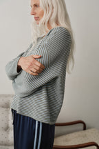 The Cotton Knit Stripe Sweater
