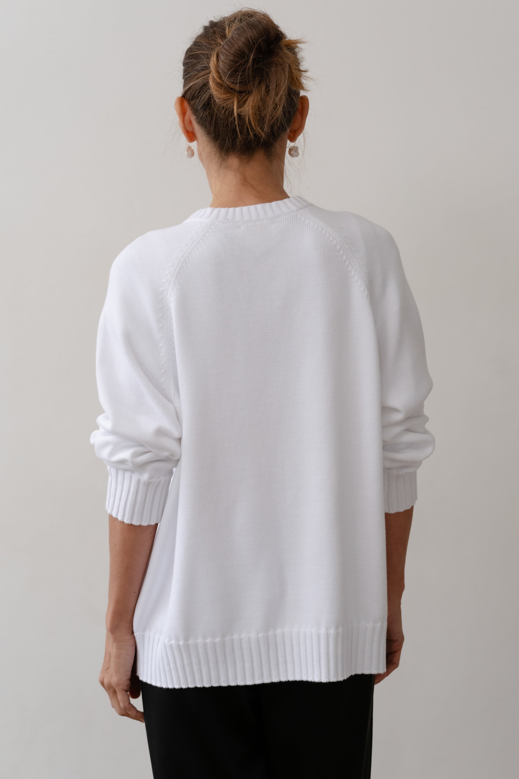 The Cotton Knit V-Neck Sweater